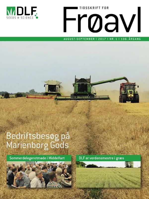 Forside fra Tidsskrift for Frøavl med høst og tømning af frø
