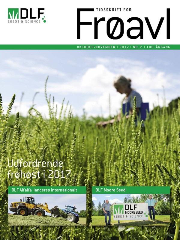 Forside fra Tidsskrift for Frøavl med frøafgrødemark